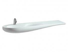 Laufen ALESSI ONE umyvadlo do nábytku 160x50 cm, bez otvoru, bílá povrch. úprava   H8149714001091